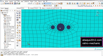 آموزش تحلیل تمرکز تنش در ورق های سورخ دار در نرم افزار آباکوس